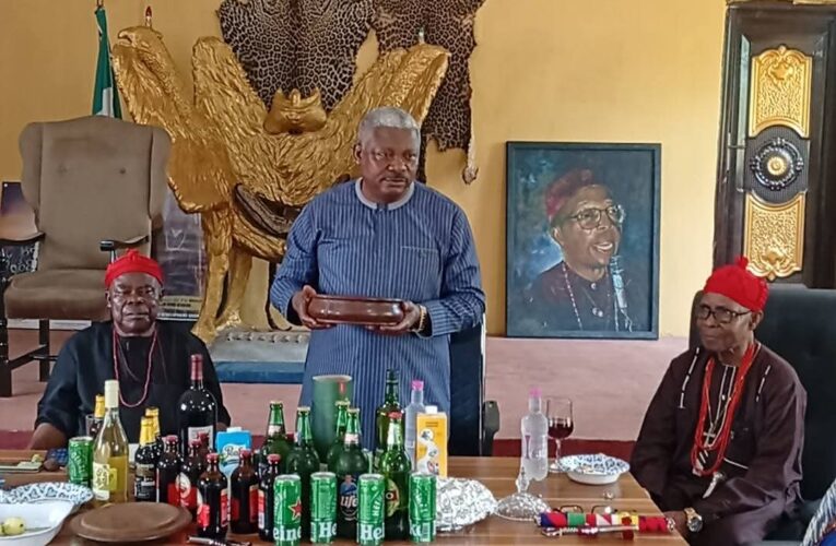 Aboh Mbaise LGA Boss, Barr Alaribe, Meets Traditional Rulers Over Security and 2026 IriJi Mbaise Cultural Festival