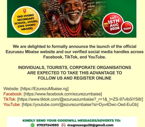 Irij Mbaise 2026 Hots Up, Just As Organisers Declares Online Registration Open Tourists, Corporate Organisations, Others